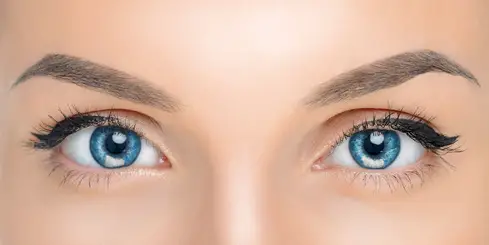 woman with blue eyes