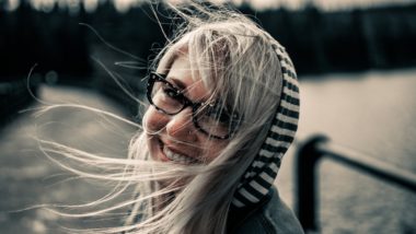 girl wearing eyeglasses